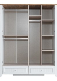 Resim Yalı Modern 4 Kapaklı Aynalı Elbise Dolabı 165 60 211 