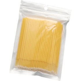 Resim Suntek Tek Kullanımlık Pamuklu Çubuk Sarı 100'lü 