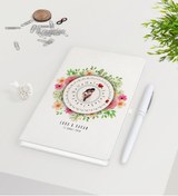 Resim Bk Gift Kişiye Özel Sevgililer Günü Fotoğraflı Sonsuz Takvimli Beyaz Defter Kalem Seti-1 