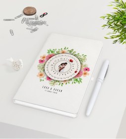 Resim Bk Gift Kişiye Özel Sevgililer Günü Fotoğraflı Sonsuz Takvimli Beyaz Defter Kalem Seti-1 