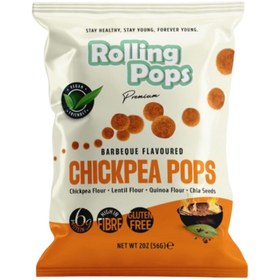Resim ROLLING POPS Premium BBQ Nohut Cipsi 56g 