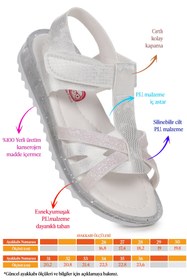 Resim Kiko Kids Ameli Kız Çocuk Sandalet Beyaz 