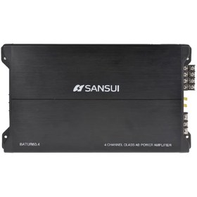 Resim SANSUI batur60.4 4 65W x 4 rms ab class 4 kanal oto amfi 