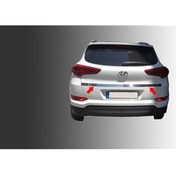 Resim Markadan Hyundai Tucson Krom Bagaj Çıtası 2015-2018 Paslanmaz Çel 