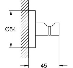 Resim Grohe Essentials Bornozluk Cool Sunrise Banyo Aksesuarı - 40364GL1 