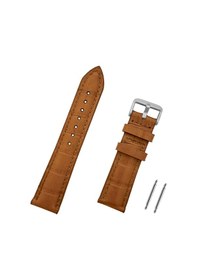 Resim 24 MM Kahverengi Taba Kroko Hakiki Deri Saat Kordonu Kayış 