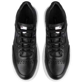 Resim Desa Astrid Siyah Erkek Deri Spor Ayakkabı 