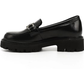 Resim Gönderi R Kadın Siyah Rugan Kalın Topuklu Tokalı Hakiki Deri Loafer Ayakkabı Gdza13424352 Sıyah Rugan 