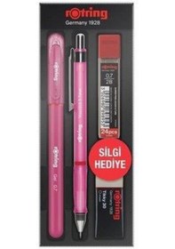 Resim Rotring Visuclick Versatil + Jel Kalem Seti 0.7 MM Pembe 
