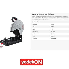 Resim Specco Profil Kesme 355mm 2400w-220v Sp2051 
