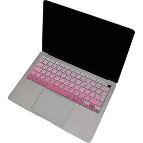 Resim Klavye Koruyucu Silikon Koruma Filmi Arapça Baskı Ters L Enter Uyumlu Yıkanabilir Ultra Ince Koruma Filmi, Air 13 Inç M1 A2179 A2337 Pembe 