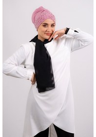 Resim Hürrem Bone Gül Kurusu Pratik Hazır Geçmeli Tesettür Bone Sandy Kumaş Taşlı 1 Gülkurusu 