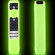 Resim JIROAOTIC TCL Uzaktan Kumanda RC902V FMR5 ile Uyumlu Silikon Uzaktan Kumanda Kılıfı, TCL 8K QLED Ses TV C935 C735 C635 P635 X925 Serisi Uzaktan Kumanda Kapağı için Koruyucu Kılıf 