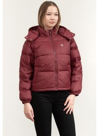 Resim Calvin Klein Essential Midweight Puffer Kadın Mont-10836 Kırmızı 