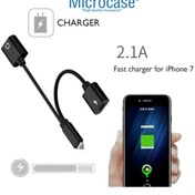 Resim iPhone Lightning Splitter Şarj ve Kulaklık Çevirici IKD104 