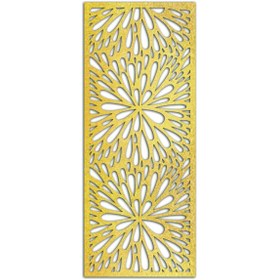 Resim Liar Dekor Liar Ahşap Seperatör (Paravan) - KSP-195 - (10 mm) - (85 cm x 210 cm) - (Gold) 