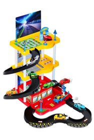 Resim a v d a 3 Katlı Mega Oyuncak Garaj Seti Pisti - Otopark - Istasyon Araba Oyun Seti 