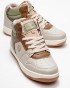 Resim CCWAY AYAKKABI Bağlcıklı Kadın Spor Ayakkabı BEJ VİZON YEŞİL 