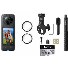 Resim X5 Motorcu Seti Ful 256 Gb Siyah 