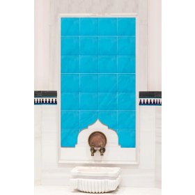 Resim Kütahya Hedef Çini 80X140 Türk Hamam Çinisi 