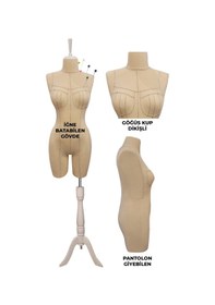 Resim Profesyonel 38beden İğne Batabilen Göğüs Kup Dikiş Terzi Mankeni 