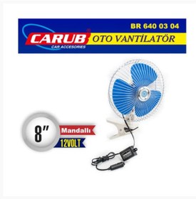 Resim Genel Markalar Oto Araba Vantilatör 12V 8 İnch Mandallı 