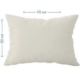 Resim %100 Organik Pamuk Saten Çocuk Yastık Kılıfı 50 x 70 cm Bej 