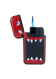 Resim Zengaz Cool Tasarım Jet Alev Çakmak - Red Monster Siyah 
