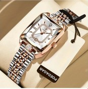 Resim Fochsia Poedagar Kadın Lüks Su Geçirmez Tarih Göstergeli Dikdörtgen Çelik Kasa Kol Saati 785 Altın Beyaz Diğer 