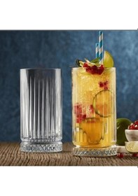 Resim Paşabahçe Elysia Long Drink 4 Lü Su Bardak - Meşrubat Bardağı 520045 