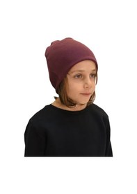 Resim Luess Fitilli Kışlık Unisex Çocuk Bere Bordo 