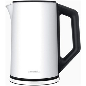 Resim Arendo Elegant Paslanmaz Çelik Su Isıtıcısı, 1,5 L, 2200w, 5 Kademeli 40-100 C Sıcaklık Ayarı Su Isıtıcılar Beyaz 