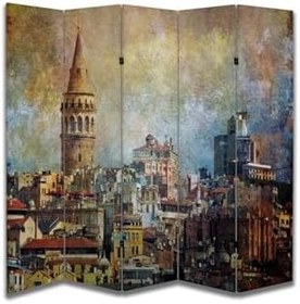 Resim Manzara Temalı Özel Tasarım Paravan Room Divider PRV1012, 180 x 180 
