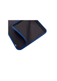 Resim Cattie Altıgen Model Kum Toplayıcı Fonksiyonel Kedi Paspası Large Mavi 50x75 Cm 