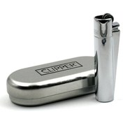 Resim Clipper İsme Özel Parlak Metal Kutulu Gazlı Çakmak 