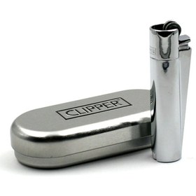 Resim Clipper İsme Özel Parlak Metal Kutulu Gazlı Çakmak 