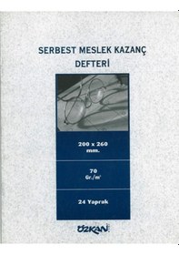 Resim Serbest Meslek Kazanç Defteri Numaralı 24 Yp. 1-1 2-2 Özkan 