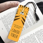 Resim Çocuğa Hediye Kaplan Desenli İsimli Kitap Ayracı 