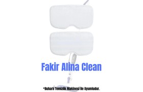 Resim Buharlı Temizleyici Yedek Yer Başlığı 2'li, Beyaz, Pratik ve Güçlü Temizlik Seti 