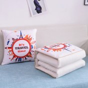 Resim Zhuque Üzerinde Logo Baskılı Ikisi Bir Arada Yastık Yorganı, Çok Fonksiyonlu Araba Kanepe Yastığı Yorganı (Yurt Dışından) 