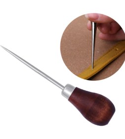 Resim Vox Art Ahşap Biz Deri Delici El Aleti Ergonomik Tasarım ile Çok Amaçlı Kullanım İçin Uygun 