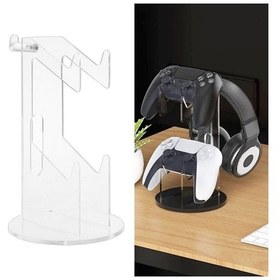 Resim Cbtx Ps4 / Ps5 Yx029 Kulaklık Gamepad Masaüstü Ekran Tutucu İçin Şeffaf 