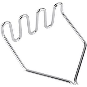 Resim İnox Paslanmaz Metal Patates Ezici Püre Yapıcı 27 cm 