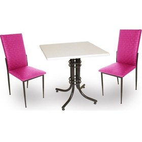 Resim Beymobilya Buket Werzalit Kare Esb -Gözde 2Li Mutfak Masa Takımı (80X80) 