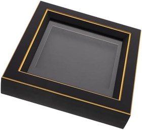 Resim CD Teşhir Kutusu ve Vinil Albüm Çerçevesi Duvara Asılabilir Müzik Albümü Koruyucu Kolay Kurulumlu ve Dikey Montaj Toz ve Çizik Önleyici Siyah Çerçeve 