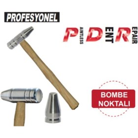Resim Pdr Kaporta Çekiç Alüminyum Bombelı Noktalı Küçük 