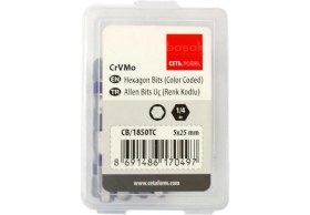 Resim Ceta Form 5 x 25 mm Allen Bits Uç Renk Kodlu CB/1850TC (1 Adet) 
