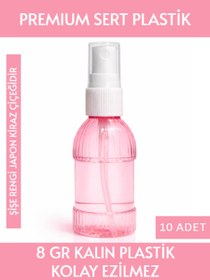 Resim Sizeuyduk Japon Kiraz Çiçeği Rengi Boş Plastik Şişe 10 Adet 50 ML Kolonya Söz Nişan Düğün Nikah Paw18JPN 