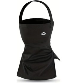 Resim Fochsia Erkek Spor Maske, Kayak Yüz Maskesi, Kışlık Nefes Alabilir Sıcak Esnek Örgü, Siyah Siyah 