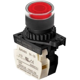 Resim S2pr-p3rbdm Kırmızı Renk Normalde Kapalı Kontak Işıklı Yaylı Buton 